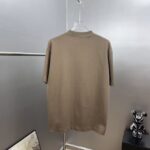 P75 fen*芬家 双F刺绣 《区别通货面料》双纱纯棉上衣 7a抗菌短袖tee 上身十分舒适，男女同款半袖，落肩宽松版型 颜色: 黑色 白色 咖啡色 尺码：S（90-130斤） M（125-150斤） L（135-165斤） XL（160-190斤） XXL（185-220斤）