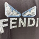 P75 FENDI* 芬迪* 2026春夏新款短袖T恤 定制纯棉字母logo厚板 颜色：黑色 白色 巧色 深蓝 码数：S M L XL XXL