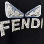 P75 FENDI* 芬迪* 2026春夏新款短袖T恤 定制纯棉字母logo厚板 颜色：黑色 白色 巧色 深蓝 码数：S M L XL XXL