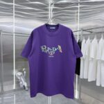 P80 PRA 2026秋冬新款 3D立体硅胶 360克圆领短袖 实物很棒 男女同款宽松版 尺码S M L XL XXL 五个码 黑色 白色 紫色