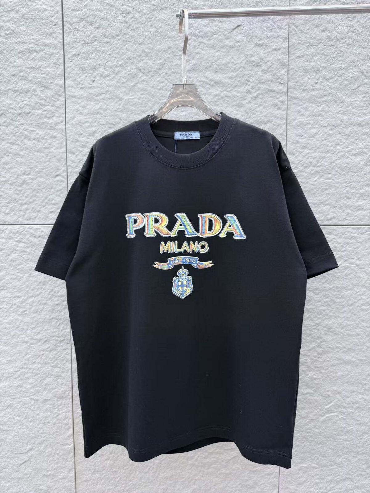 P80 PRA 2026秋冬新款 3D立体硅胶 360克圆领短袖 实物很棒 男女同款宽松版 尺码S M L XL XXL 五个码 黑色 白色 花灰