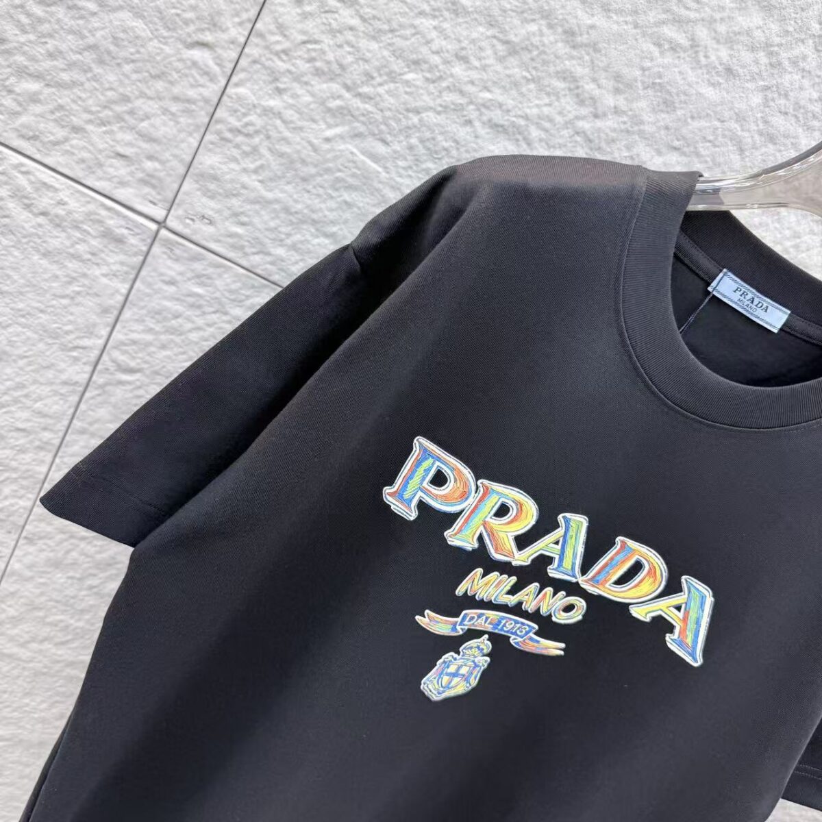 P80 PRA 2026秋冬新款 3D立体硅胶 360克圆领短袖 实物很棒 男女同款宽松版 尺码S M L XL XXL 五个码 黑色 白色 花灰
