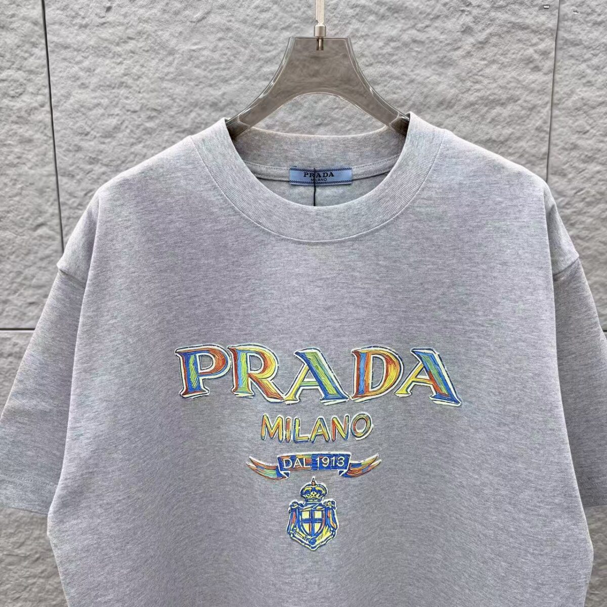 P80 PRA 2026秋冬新款 3D立体硅胶 360克圆领短袖 实物很棒 男女同款宽松版 尺码S M L XL XXL 五个码 黑色 白色 花灰