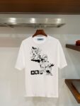 P70 普拉达PRADA 新款直喷工艺 高品质280克重磅短袖T恤，进口兄弟数码白墨直喷工艺 彰显不羁的个性与强大的气场 纯棉32支双纱面料，两遍缩水工艺，立体裁剪，面布做了蚀毛，手感非常好，亲肤透气，微宽松版型，上身舒适！ 日本Brother进口机数码直喷。色彩还原度 %，杜邦进口环保颜料，色牢度5级，经测验，洗涤100次，褪色程度不到1% 单品时尚感满满.日常出街或休闲都很百搭，轻松驾驭各种风格。色彩超鲜艳还透气，夏季必备 颜色：黑色/白色 码数：S-XL
