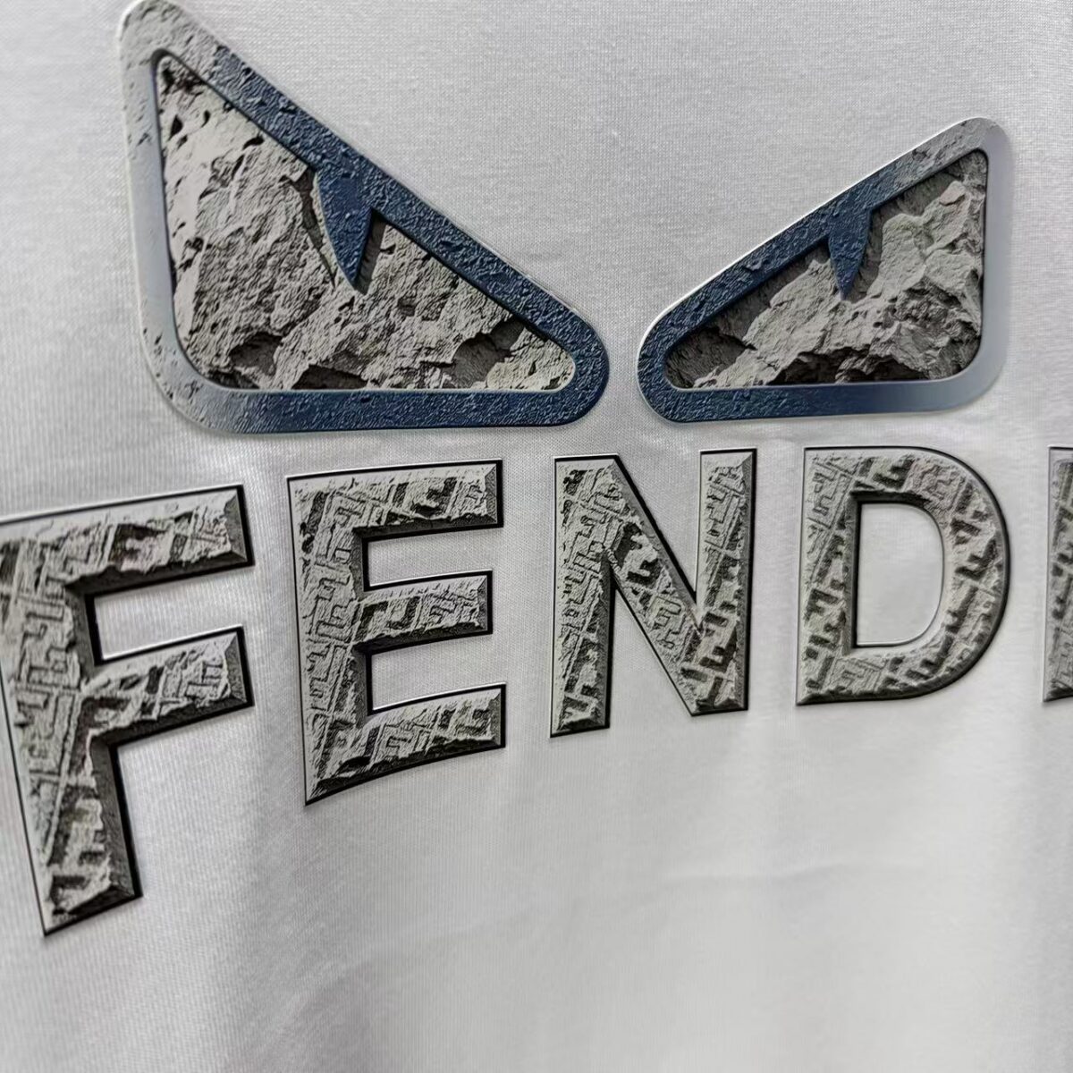 P75 FENDI* 芬迪* 2026春夏新款短袖T恤 定制纯棉字母logo厚板 颜色：黑色 白色 巧色 深蓝 码数：S M L XL XXL