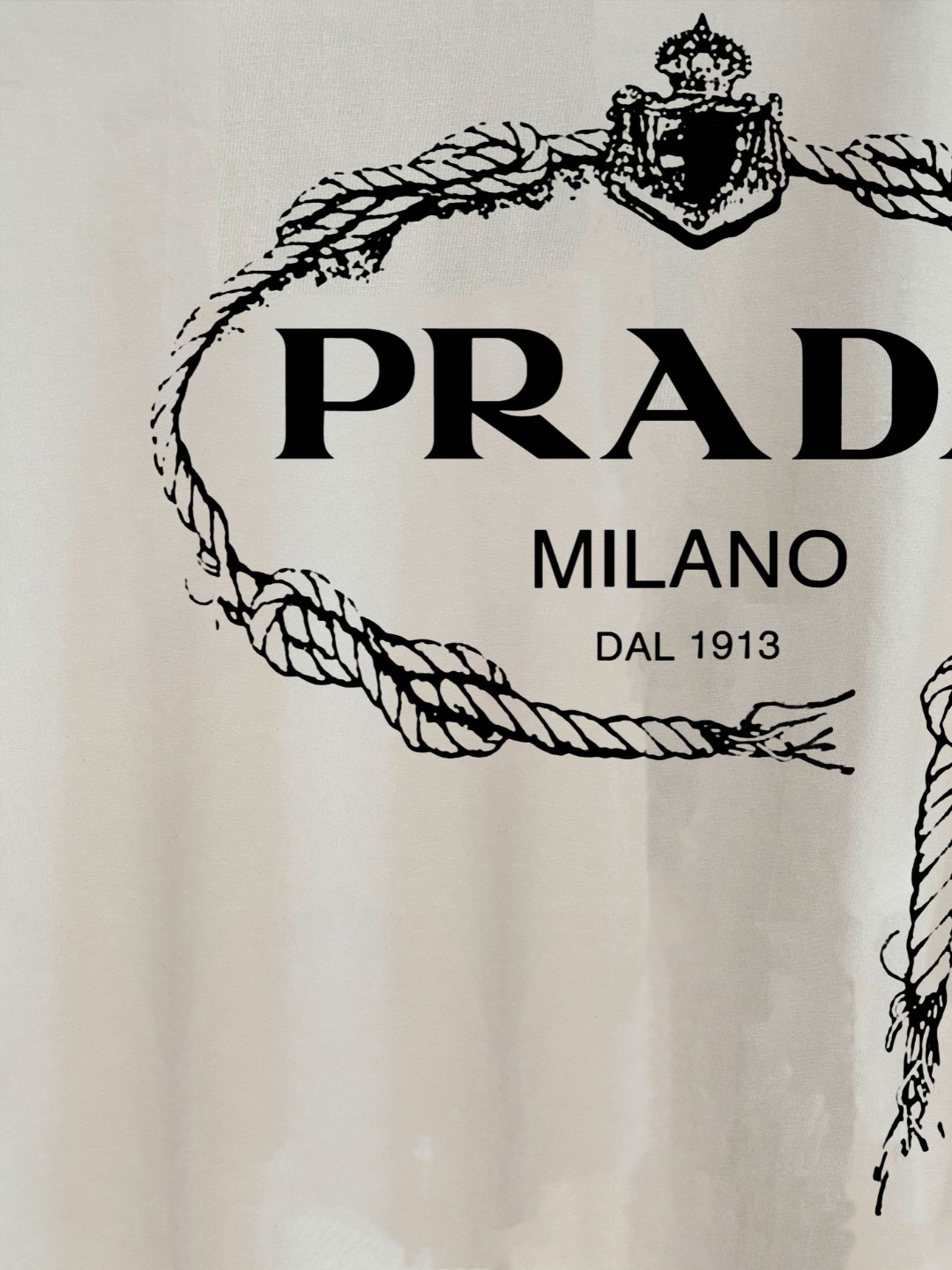 weigou_197630_1_6d596a9197 P70 普拉达PRADA 新款直喷工艺 高品质280克重磅短袖T恤,进口兄弟数码白墨直喷工艺 彰显不羁的个性与强大的气场 纯棉32支双纱面料,两遍缩水工艺,立体裁剪,面布做了蚀毛,手感非常好,亲肤透气,微宽松版型,上身舒适! 日本Brother进口机数码直喷。色彩还原度 %,杜邦进口环保颜料,色牢度5级,经测验,洗涤100次,褪色程度不到1% 单品时尚感满满.日常出街或休闲都很百搭,轻松驾驭各种风格。色彩超鲜艳还透气,夏季必备 颜色:黑色/白色 码数:S-XL