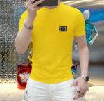 weigou_197827_2_20805e0f31 P70 品牌: 普拉达 (胖子福音)原单男士休闲短袖T恤,2026春夏新品,定制胸前顶级logo 工艺、搭配整件细节 品质及剪裁设计都堪称一流,定制进口丝光棉面料!型格十足,配色轻熟百搭。M-5XL(穿到220斤)