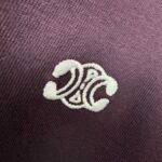 P75 Celi* 塞琳 塞林 2026春夏款 简约字母刺绣工艺个性logo 定制双纱平纹纯棉面料 短袖T恤 男女同款 颜色：黑色 白色 绿色 紫色 尺码： S （90-130斤） M （120-150斤） L （140-165斤） XL （160-180斤） XXL （180-210斤）