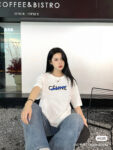 P70 Celine/赛琳 印花Logo百搭潮流纯棉短袖T恤男女同款 吊牌 领标 水洗唛 三标齐全 定织定染280克精梳棉面料 尺码：S-XXL 颜色：黑色，白色