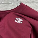 P75 Celi* 塞琳 塞林 2026春夏款 简约字母刺绣工艺个性logo 定制双纱平纹纯棉面料 短袖T恤 男女同款 颜色：黑色 白色 花灰色 安哥拉红色 尺码： S （90-130斤） M （120-150斤） L （140-165斤） XL （160-180斤） XXL （180-210斤）