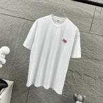 P75 Celi* 塞琳 塞林 2026春夏款 简约字母刺绣工艺个性logo 定制双纱平纹纯棉面料 短袖T恤 男女同款 颜色：黑色 白色 花灰色 尺码： S （90-130斤） M （120-150斤） L （140-165斤） XL （160-180斤） XXL （180-210斤）