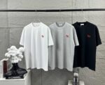P75 Celi* 塞琳 塞林 2026春夏款 简约字母刺绣工艺个性logo 定制双纱平纹纯棉面料 短袖T恤 男女同款 颜色：黑色 白色 花灰色 尺码： S （90-130斤） M （120-150斤） L （140-165斤） XL （160-180斤） XXL （180-210斤）