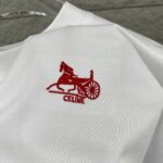 P75 Celi* 塞琳 塞林 2026春夏款 简约字母刺绣工艺个性logo 定制双纱平纹纯棉面料 短袖T恤 男女同款 颜色：黑色 白色 花灰色 尺码： S （90-130斤） M （120-150斤） L （140-165斤） XL （160-180斤） XXL （180-210斤）
