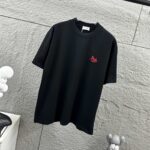 P75 Celi* 塞琳 塞林 2026春夏款 简约字母刺绣工艺个性logo 定制双纱平纹纯棉面料 短袖T恤 男女同款 颜色：黑色 白色 花灰色 尺码： S （90-130斤） M （120-150斤） L （140-165斤） XL （160-180斤） XXL （180-210斤）