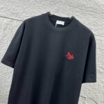 P75 Celi* 塞琳 塞林 2026春夏款 简约字母刺绣工艺个性logo 定制双纱平纹纯棉面料 短袖T恤 男女同款 颜色：黑色 白色 花灰色 尺码： S （90-130斤） M （120-150斤） L （140-165斤） XL （160-180斤） XXL （180-210斤）