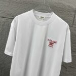 P75 Celi* 塞琳 塞林 2026春夏款 简约字母刺绣工艺个性logo 定制双纱平纹纯棉面料 短袖T恤 男女同款 颜色：黑色 白色 花灰色 尺码： S （90-130斤） M （120-150斤） L （140-165斤） XL （160-180斤） XXL （180-210斤）