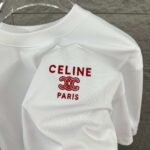P75 Celi* 塞琳 塞林 2026春夏款 简约字母刺绣工艺个性logo 定制双纱平纹纯棉面料 短袖T恤 男女同款 颜色：黑色 白色 花灰色 尺码： S （90-130斤） M （120-150斤） L （140-165斤） XL （160-180斤） XXL （180-210斤）