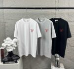 P75 Celi* 塞琳 塞林 2026春夏款 简约字母刺绣工艺个性logo 定制双纱平纹纯棉面料 短袖T恤 男女同款 颜色：黑色 白色 花灰色 尺码： S （90-130斤） M （120-150斤） L （140-165斤） XL （160-180斤） XXL （180-210斤）