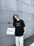 P70 Celine/赛琳 印花Logo百搭潮流纯棉短袖T恤男女同款 吊牌 领标 水洗唛 三标齐全 定织定染280克精梳棉面料 尺码：S-XXL 颜色：黑色，白色