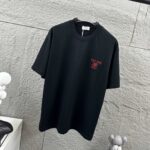 weigou_199196_1_33e0fa82a8 P75 Celi* 塞琳 塞林 2026春夏款 简约字母刺绣工艺个性logo 定制双纱平纹纯棉面料 短袖T恤 男女同款 颜色:黑色 白色 花灰色 尺码: S (90-130斤) M (120-150斤) L (140-165斤) XL (160-180斤) XXL (180-210斤)