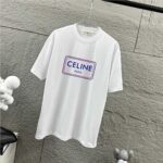 P75 Celi* 塞琳 塞林 2026春夏款 简约字母烫画工艺个性logo 定制双纱平纹纯棉面料 短袖T恤 男女同款 颜色：黑色 白色 花灰色 尺码： S （90-130斤） M （120-150斤） L （140-165斤） XL （160-180斤） XXL （180-210斤）