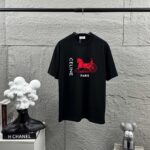P75 Celi* 塞琳 塞林 2026春夏款 简约字母烫画工艺个性logo 定制双纱平纹纯棉面料 短袖T恤 男女同款 颜色：黑色 白色 尺码： S （90-130斤） M （120-150斤） L （140-165斤） XL （160-180斤） XXL （180-210斤）