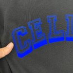 P75 Celi* 塞琳 塞林 2026春夏款 简约字母立体植绒工艺个性logo 定制双纱平纹纯棉面料 短袖T恤 男女同款 颜色：黑色 白色 尺码： S （90-130斤） M （120-150斤） L （140-165斤） XL （160-180斤） XXL （180-210斤）