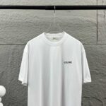 P75 Celi* 塞琳 塞林 2026春夏款 简约字母立体刺绣工艺个性logo 定制双纱平纹纯棉面料 短袖T恤 男女同款 颜色：黑色 白色 花灰色 安哥拉红色 尺码： S （90-130斤） M （120-150斤） L （140-165斤） XL （160-180斤） XXL （180-210斤）
