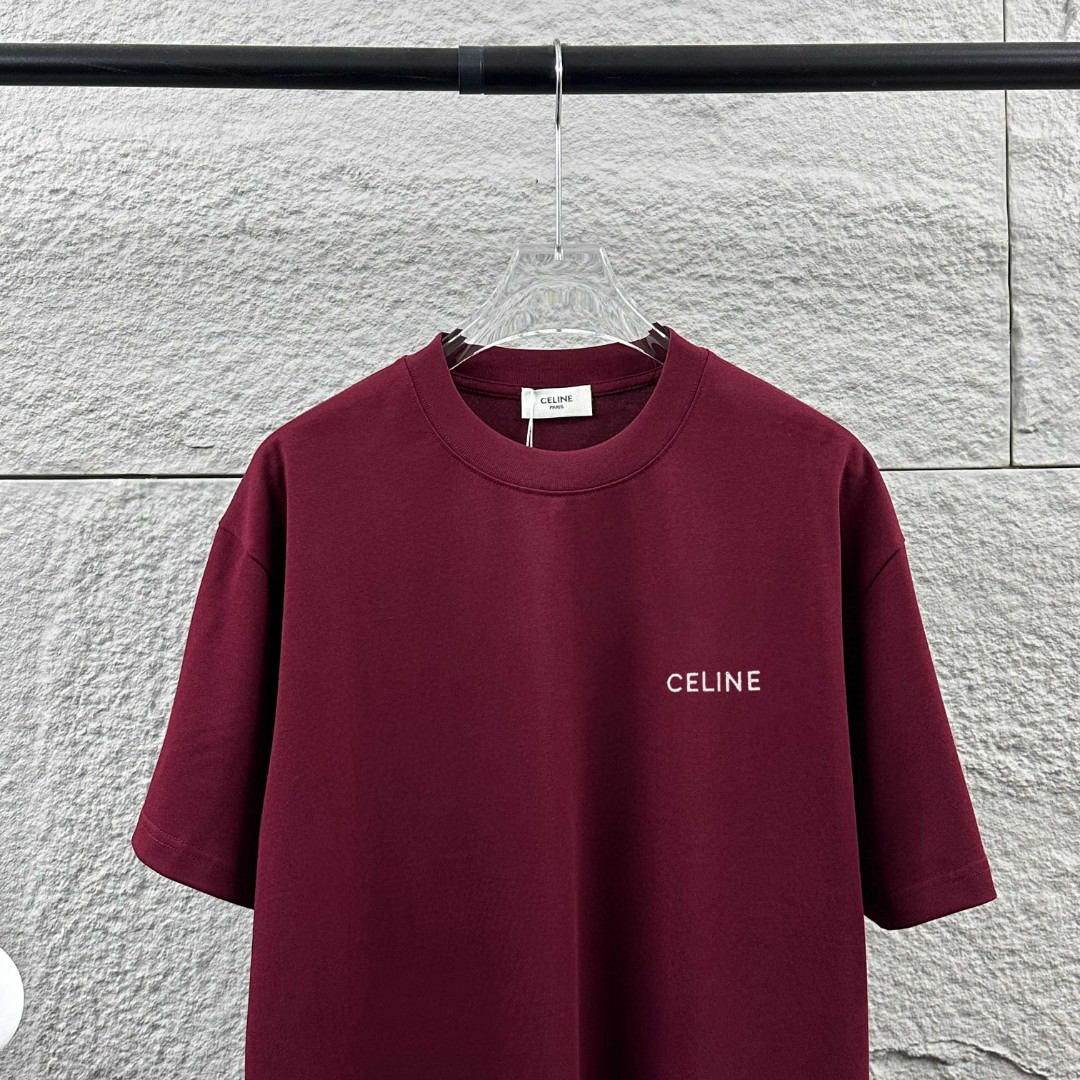 P75 Celi* 塞琳 塞林 2026春夏款 简约字母立体刺绣工艺个性logo 定制双纱平纹纯棉面料 短袖T恤 男女同款 颜色：黑色 白色 花灰色 安哥拉红色 尺码： S （90-130斤） M （120-150斤） L （140-165斤） XL （160-180斤） XXL （180-210斤）