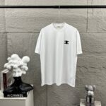 P75 Celi* 塞琳 塞林 2026春夏款 简约字母立体刺绣工艺个性logo 定制双纱平纹纯棉面料 短袖T恤 男女同款 颜色：黑色 白色 花灰色 尺码： S （90-130斤） M （120-150斤） L （140-165斤） XL （160-180斤） XXL （180-210斤）