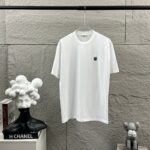 P75 Celi* 塞琳 塞林 2026春夏款 简约字母立体刺绣工艺个性logo 定制双纱平纹纯棉面料 短袖T恤 男女同款 颜色：黑色 白色 花灰色 安哥拉红色 尺码： S （90-130斤） M （120-150斤） L （140-165斤） XL （160-180斤） XXL （180-210斤）