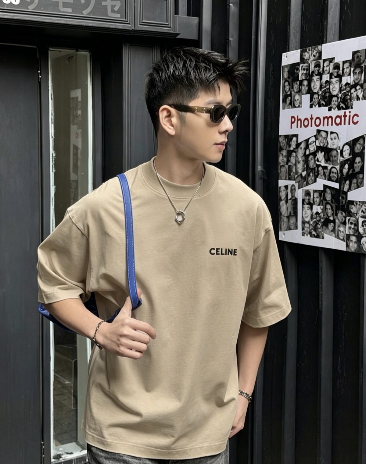 weigou_200236_6_4cca61ef8b P75 ce~ 赛琳 胸前小刺绣 《区别通货面料》 双纱平纹,紧密纱线短袖T恤上身十分舒适,男女同款半袖,落肩宽松版型 颜色: 黑色 白色 咖啡色 尺码:S(90-130斤) M(125-150斤) L(135-165斤) XL(160-190斤) XXL(185-220斤)