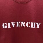 P75 GIVENC* 纪梵希* 2026春夏新款短袖T恤 定制纯棉字母logo植绒 颜色：黑色 白色 深红 棕色 码数：S M L XL XXL
