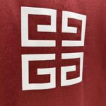 P75 GIVENC* 纪梵希* 2026春夏新款短袖T恤 定制纯棉字母logo植绒 颜色：黑色 白色 深红 棕色 码数：S M L XL XXL