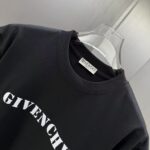 P75 GIVENC* 纪梵希* 2026春夏新款短袖T恤 定制纯棉字母logo植绒 颜色：黑色 白色 深红 棕色 码数：S M L XL XXL