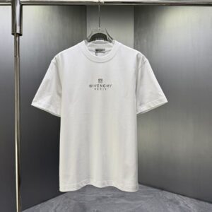 P75 GIVENC* 纪梵希* 2026春夏新款短袖T恤 定制纯棉字母logo厚板 颜色：黑色 白色 深红 黄色 码数：S M L XL XXL