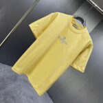 P75 GIVENC* 纪梵希* 2026春夏新款短袖T恤 定制纯棉字母logo厚板 颜色：黑色 白色 深红 黄色 码数：S M L XL XXL