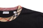 P65 款号：mm130 BURBERRY 巴宝莉25SS圆领格纹装饰棉质短袖T恤衫 -正品4050购入 -32支双股平纹匹马棉220克 -扁机罗纹 -罗纹提花 -面料酵洗 -定制1：1商标 -尺码：S M L XL
