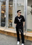 P70 Burberry/巴宝莉 印花Logo百搭潮流短袖T恤男女同款 吊牌 领标 水洗唛 三标齐全 定织定染280克精梳棉面料 尺码：S-XXL