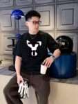 P70 Burberry/巴宝莉 印花Logo百搭潮流短袖T恤男女同款 吊牌 领标 水洗唛 三标齐全 定织定染280克精梳棉面料 尺码：S-XXL