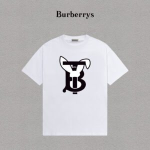 weigou_202945_0_302c9e7431 P70 Burberry/巴宝莉 印花Logo百搭潮流短袖T恤男女同款 吊牌 领标 水洗唛 三标齐全 定织定染280克精梳棉面料 尺码:S-XXL