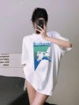 P70 Burberry/巴宝莉 印花Logo百搭潮流短袖T恤男女同款 吊牌 领标 水洗唛 三标齐全 定织定染280克精梳棉面料 尺码：S-XXL