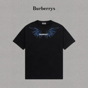 weigou_203128_0_ae37f07ffe P70 Burberry/巴宝莉 印花Logo百搭潮流短袖T恤男女同款 吊牌 领标 水洗唛 三标齐全 定织定染280克精梳棉面料 尺码:S-XXL
