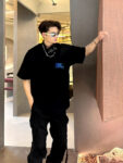 P70 Burberry/巴宝莉 印花Logo百搭潮流短袖T恤男女同款 吊牌 领标 水洗唛 三标齐全 定织定染280克精梳棉面料 尺码：S-XXL