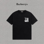 P70 Burberry/巴宝莉 印花Logo百搭潮流短袖T恤男女同款 吊牌 领标 水洗唛 三标齐全 定织定染280克精梳棉面料 尺码：S-XXL