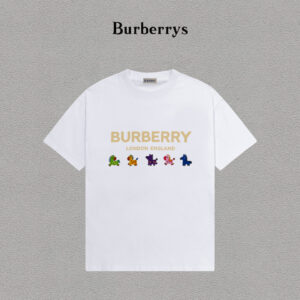 weigou_203321_0_32f21192ad P70 Burberry/巴宝莉 印花Logo百搭潮流短袖T恤男女同款 吊牌 领标 水洗唛 三标齐全 定织定染280克精梳棉面料 尺码:S-XXL