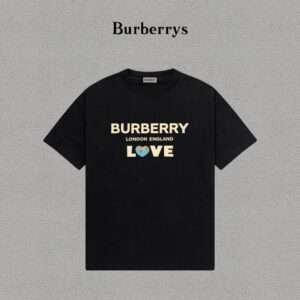 weigou_203349_0_53ee3258e7 P70 Burberry/巴宝莉 印花Logo百搭潮流短袖T恤男女同款 吊牌 领标 水洗唛 三标齐全 定织定染280克精梳棉面料 尺码:S-XXL