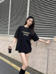 P70 Burberry/巴宝莉 印花Logo百搭潮流短袖T恤男女同款 吊牌 领标 水洗唛 三标齐全 定织定染280克精梳棉面料 尺码：S-XXL