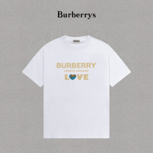 weigou_203377_0_969592f1e1 P70 Burberry/巴宝莉 印花Logo百搭潮流短袖T恤男女同款 吊牌 领标 水洗唛 三标齐全 定织定染280克精梳棉面料 尺码:S-XXL