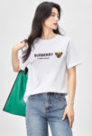 P70 Burberry/巴宝莉 印花Logo百搭潮流短袖T恤男女同款 吊牌 领标 水洗唛 三标齐全 定织定染280克精梳棉面料 尺码：S-XXL